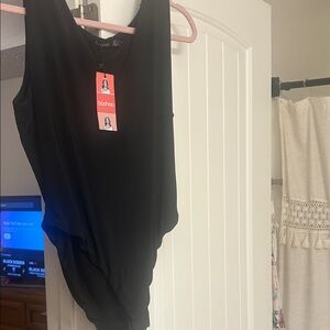 Boohoo Classic Black Sleeveless Bodysuit